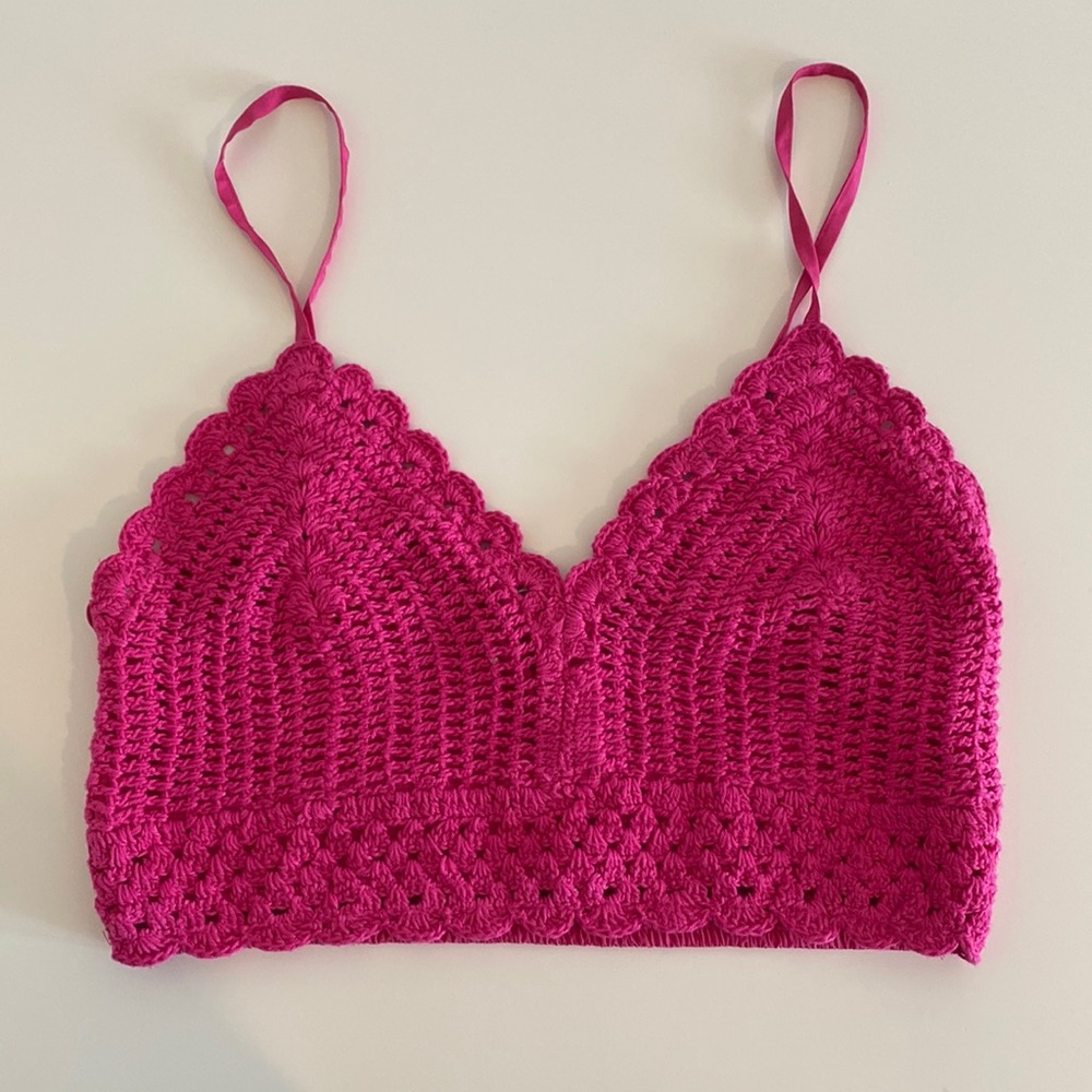 COPY - NWOT B.O.G COLLECTIVE MACRAME CROP TOP